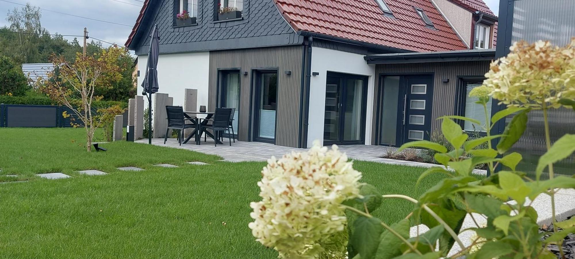 Ferienhaus Landbruecke โกรสเชอเนา ภายนอก รูปภาพ